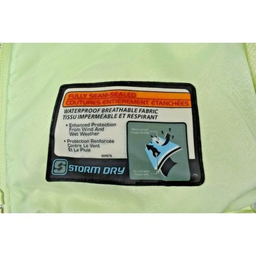 COLUMBIA SPORTSWEAR XCO‎ Womens ladies Packable Jacket Storm Dry LIME - SIZE S